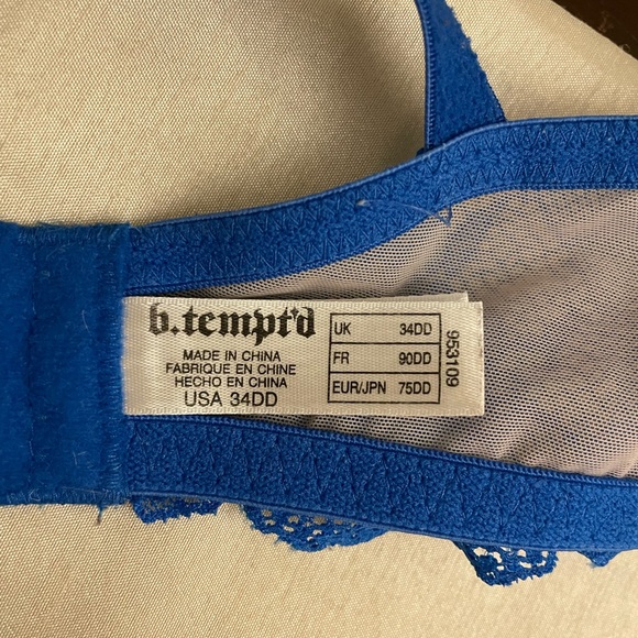 B’ tempted Floral Bra & Panty set: 34DD - Picture 3 of 5